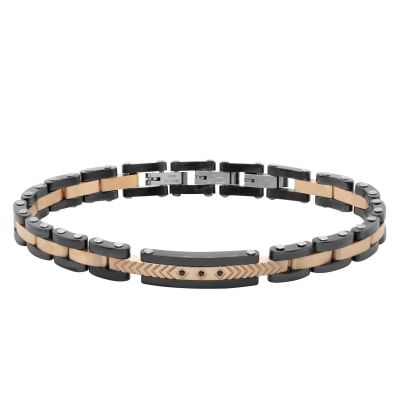 Chimiama Bracciale Acciaio Rosè e Ceramica