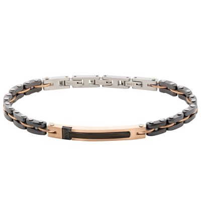 Chimiama Bracciale Acciaio Rosè e Ceramica