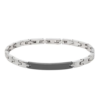 Chimiama Bracciale Acciaio Piastra Pvd Nero