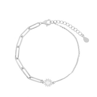 Chimiama Bracciale Argento ZIrconi Bianchi