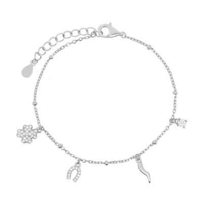 Chimiama Bracciale Argento Multicharm