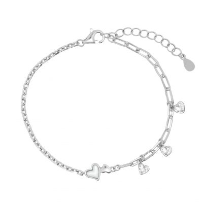 Chimiama Bracciale Argento con Cuori