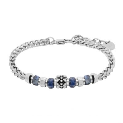 Chimiama Bracciale Acciaio e Sodalite