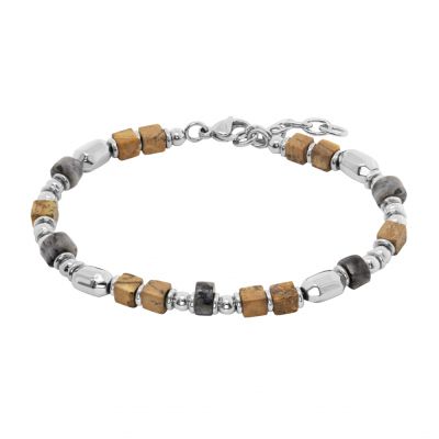 Chimiama Bracciale Acciaio e Agata