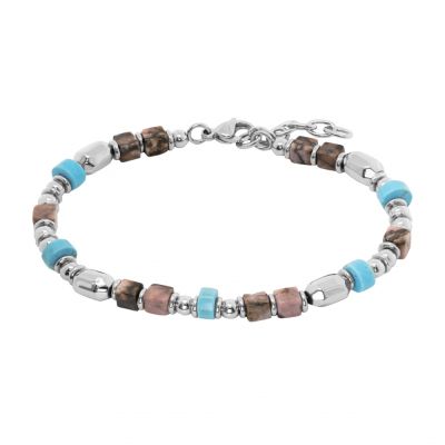 Chimiama Bracciale Acciaio e Agata