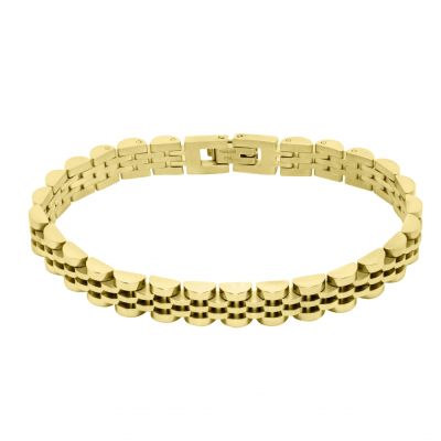 Chimiama Bracciale Acciaio Pvd Gold
