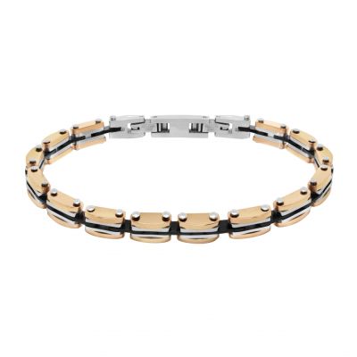 Chimiama Bracciale Acciaio Pvd Rosè e Nero