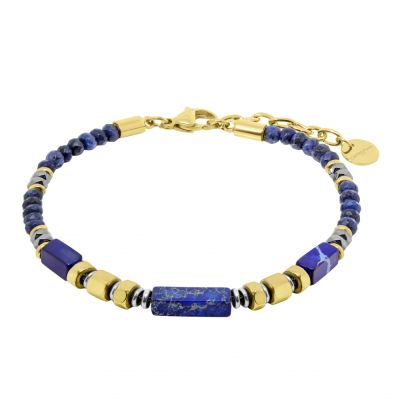 Chimiama Bracciale Acciaio Gold e Lapis