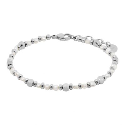 Chimiama Bracciale Acciaio e Perla