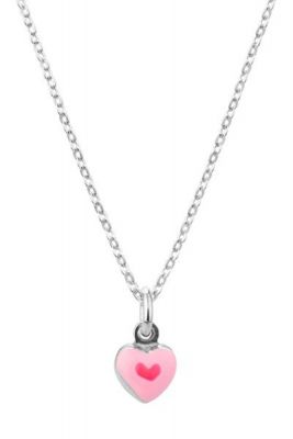 Chimiama Collana Junior Argento Cuore Rosa