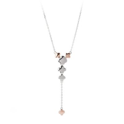Chimiama Collana Pendente Donna Argento Bicolore