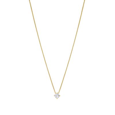 Chimiama Collana Argento Gold Punto Luce 4 mm