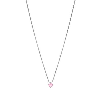 Chimiama Collana Argento Punto Luce Rosa 4 mm