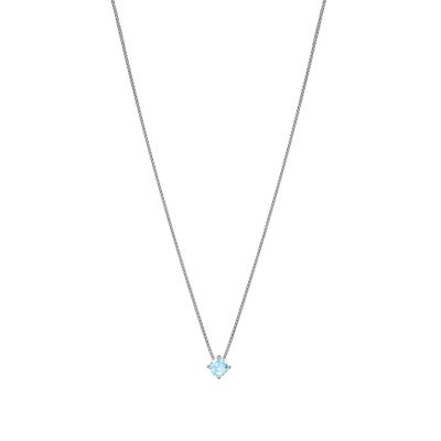 Chimiama Collana Argento Punto Luce Celeste 4 mm