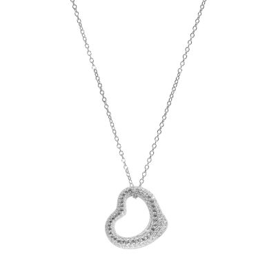 Chimiama Collana Argento Cuore Zirconato