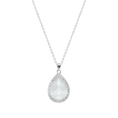 Chimiama Collana Argento Cristallo e Zirconi