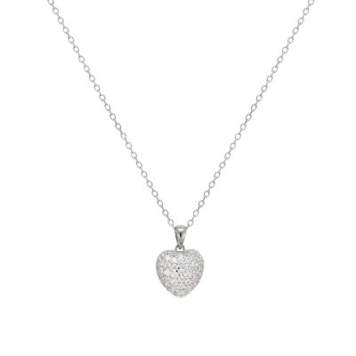 Chimiama Collana Argento Cuore Zirconato