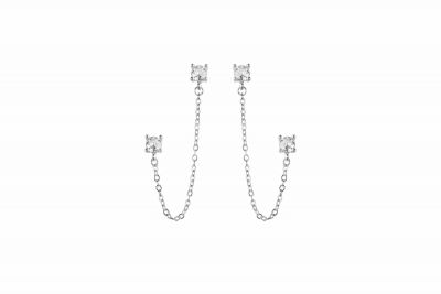 Chimiama Orecchini Donna Argento 2 Punti Luce