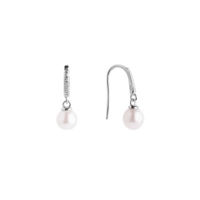Chimiama Orecchini Argento Perla Bianca