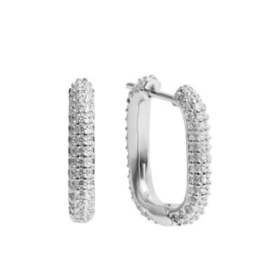 Chimiama Orecchini Argento Cristalli Bianchi