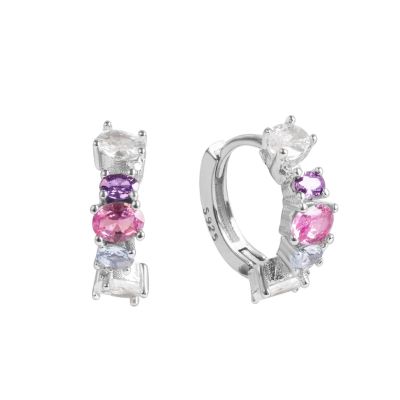 Chimiama Cerchietto Argento Cristalli Multicolor