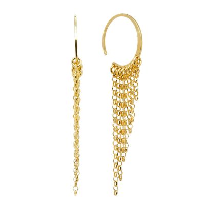 Chimiama Orecchini Argento Dorato con Cristalli