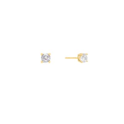 Chimiama Orecchini Argento Gold Punto Luce 4 mm