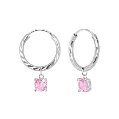 Chimiama Cerchi Argento Cristallo Kunzite