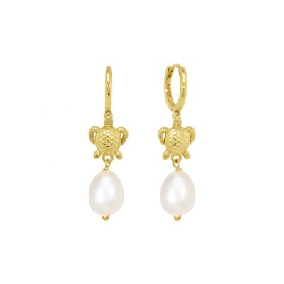 Chimiama Cerchi Argento Gold Perla e Tartaruga