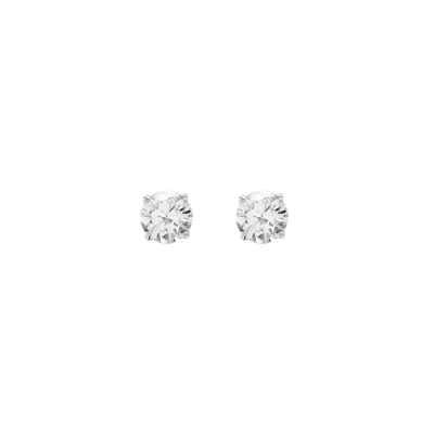 Stroili Orecchini Oro Bianco 9K Punto Luce 6 mm Claire
