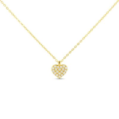 Stroili Collana Oro Giallo 9K Cuore con Zirconi Claire