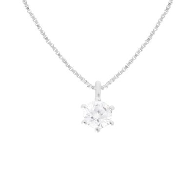 Stroili Collana Oro Bianco 9K Punto Luce 4 mm Claire