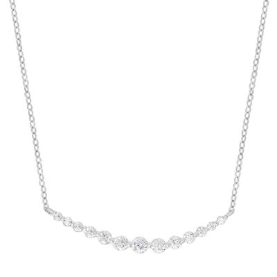 Stroili Collana con Zirconi Oro Bianco 9K Claire