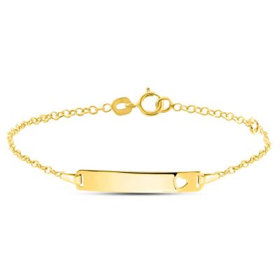 Stroili Bracciale Oro Giallo 9K con Targhetta Holy