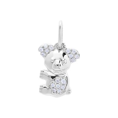 Stroili Charms Oro Bianco 9k Koala Zirconato Poeme