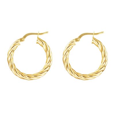 Stroili Cerchi Torchon Oro Giallo 9K 15 mm Toujours