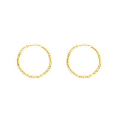 Stroili Cerchio Diamantato Oro Giallo 9Kt 15 mm Toujours