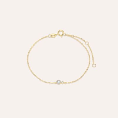 Stroili Bracciale Oro Giallo 9K e Perla 3mm Gabrielle