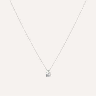 Stroili Collana Oro Bianco 9K Punto Luce 4 mm Claire