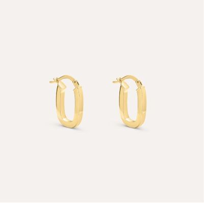 Stroili Orecchini Rettangolari Oro Giallo 9K Toujours