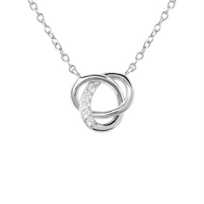 Stroili Collana Argento Nodo Zirconi Bianchi