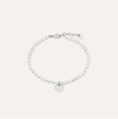 Stroili Bracciale Argento Perle e Cuore