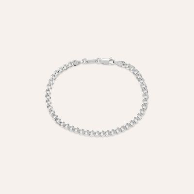 Stroili Bracciale Catena Groumette Argento