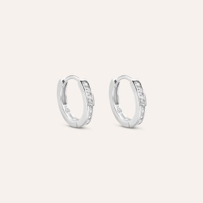 Stroili Cerchi Argento Zirconi Bianchi Silver Elegance
