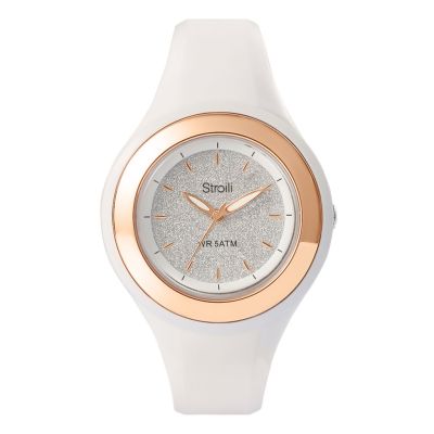 Stroili Orologio Solo Tempo Gomma Bianca Los Angeles