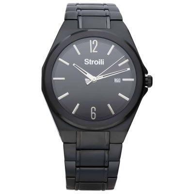 Stroili Orologio Uomo Solo Tempo Acciaio e Quadrante Nero