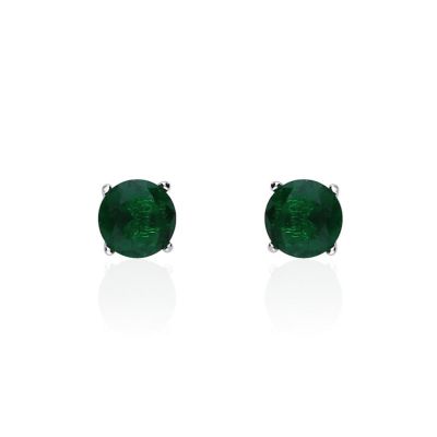 Stroili Orecchini Argento Zircone Verde Silver Raimbow