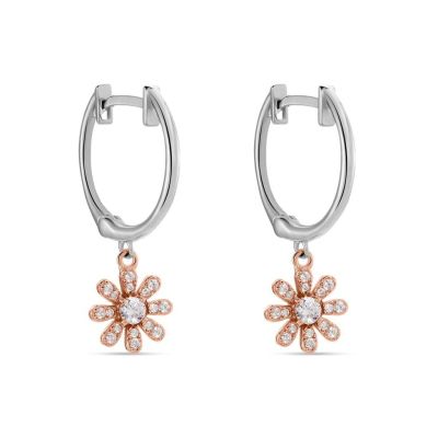 Stroili Cerchietto Argento Fiore Rosè e Cristalli Silver Moments