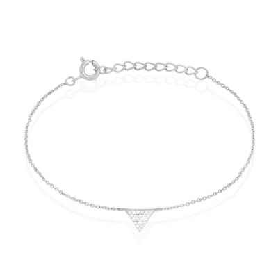 Stroili Bracciale Argento Triangolo Zirconato Silver Shine