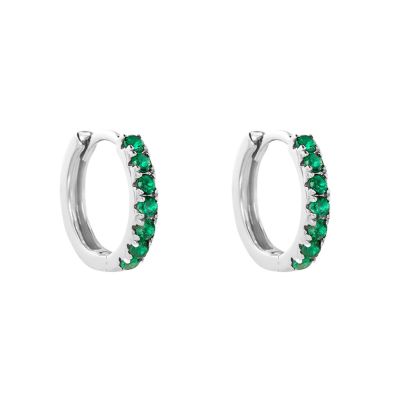 Stroili Cerchi Argento Zirconi Verdi Silver Rainbow